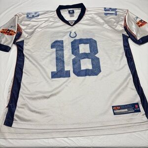 Reebok Denver Broncos Peyton Manning #18 Super Bowl XLIV Jersey Men’s 2XL Faded